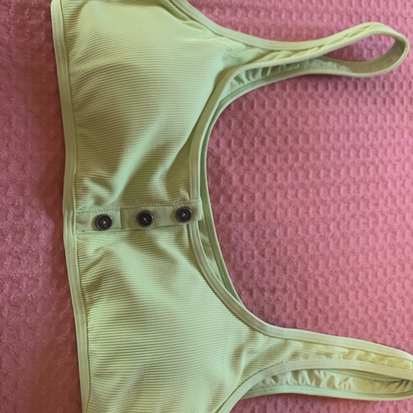 L *Space Ribbed Robbie Bikini Top NWT Mojito Large - Picture 4 of 5